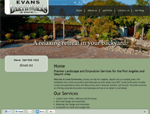 Tablet Screenshot of evansearthworksinc.com